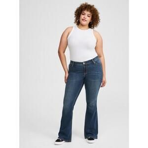 Torrid Jeans Women's Luxe Slim Boot Super Stretch‎ Medium Dark Wash 14 Tall 14T